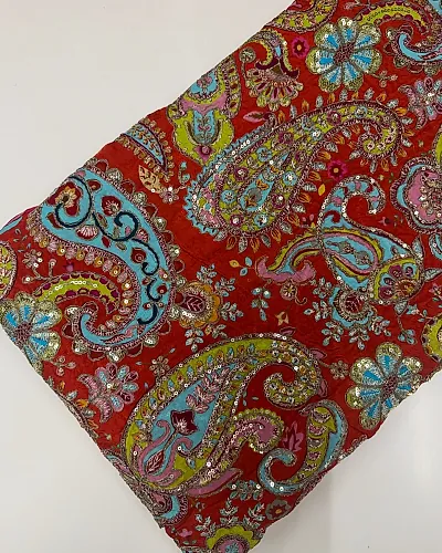 Kalamkari Blouse Fabric (Big Mango with Rich Positioning Work)