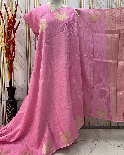 Viscose Saree (Peacock Border)