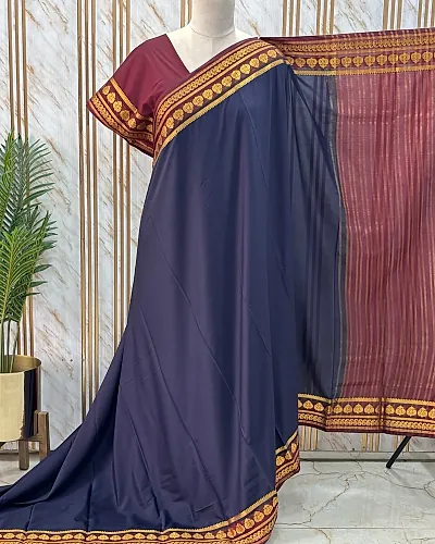 Semi Mysore Crepe (Mango & Leaf Border)