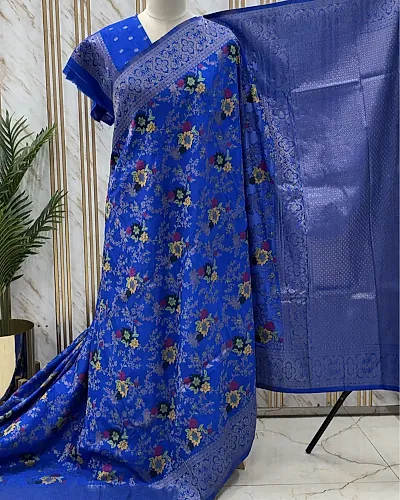 Banarasi Khaddi Georgette (Jaal with Meena Motifs)