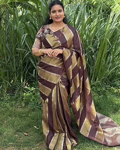 Pure Viscose Saree (Embossed, Borderless)