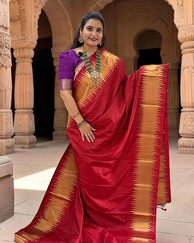 Banarasi Semi Katan (Fancy Border)