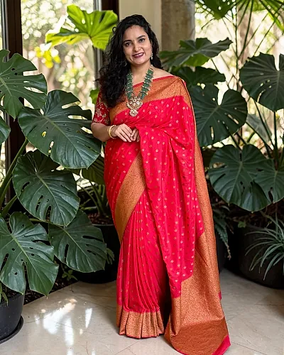 Banarasi Khadi Georgette (Neem Jari, Mango Border)
