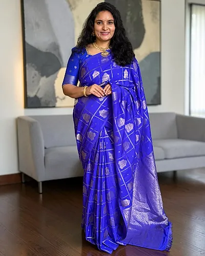 Semi Mysore Crepe (Borderless, Big Checks & Buttas)