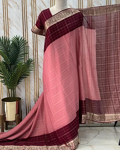 Chinnon (Checks & Mango Border)