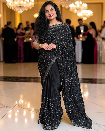 Designer Saree (Piping Work)