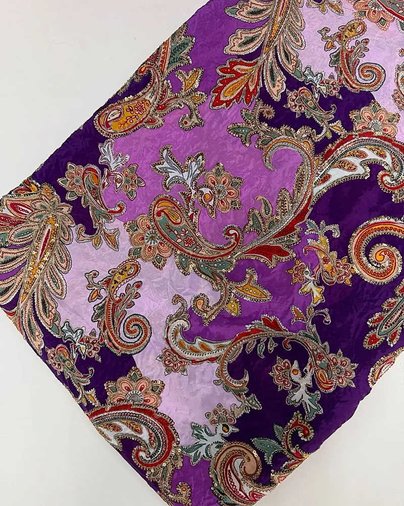 Kalamkari Blouse Fabric (Multi Colour Rich Positioning Work) -