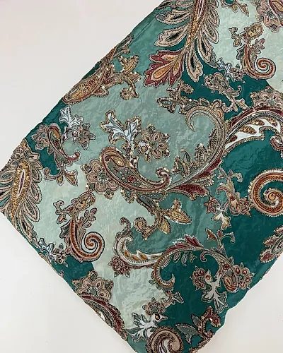 Kalamkari Blouse Fabric (Multi Colour Rich Positioning Work)