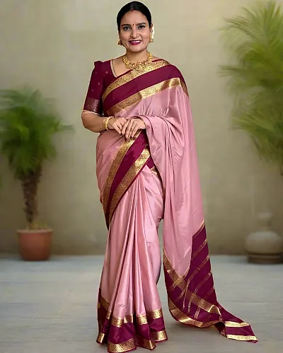 Semi Mysore Crepe (Floral Bentex Border)