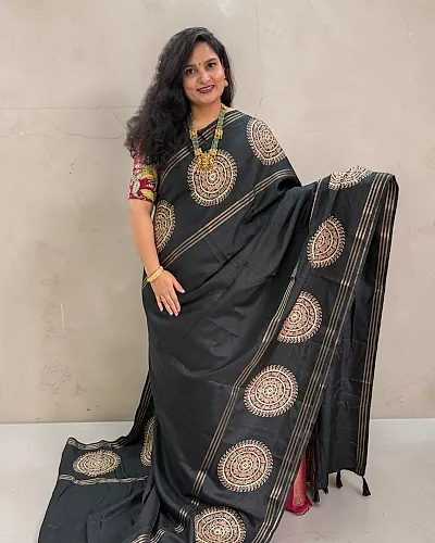 Fancy Saree (Ajrakh Print)